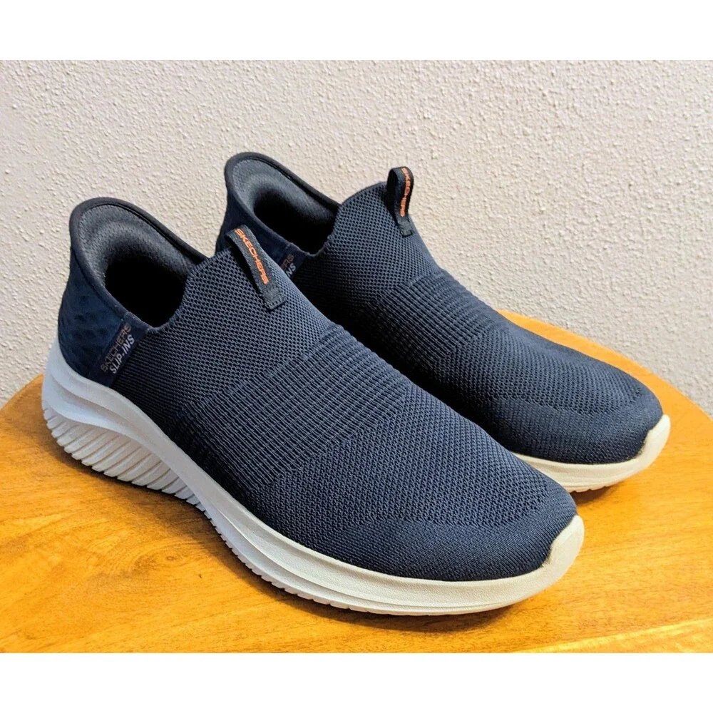 Skechers Ultra Flex 3.0 Smooth Step Shoes Men's 11 Wide Navy Slip-Ins 232450W